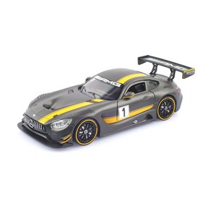 1대24 메르세데스 벤츠 AMG GT3 레프리카 다이캐스트 차량 모형 MTX737840MGY, 무광그레이