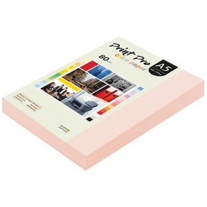 종이문화 프린트 프로 칼라 복사용지 No 22 라이트핑크 80g, A5, 250개