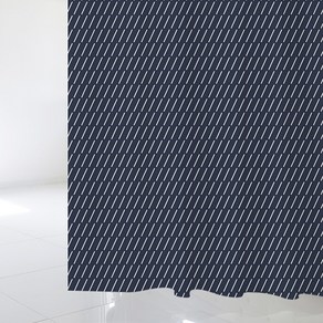 디자인수풀 북유럽 스타일 샤워커튼 sc540 S 1520 x 1880 cm + 스테인리스 고리 12p 세트, 1세트