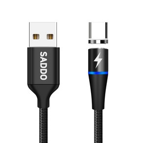 사또 3세대 USB C타입 커넥터 + 일자형 마그네틱 고속충전 케이블 2m 세트