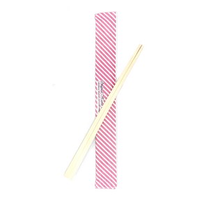 더팩컴퍼니 핑크 스트라이프 인쇄 일회용 젓가락 21cm, 1개, 250개