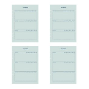 페이퍼리안 메이크 어 메모 6공 내지 감사노트 4p, 16매