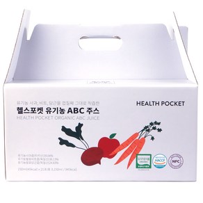 헬스포켓 유기농 abc 주스, 150ml, 21개