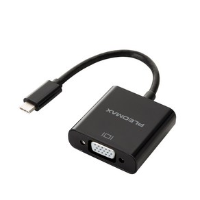 플레오맥스 USB 3.1 C 타입 to VGA F 컨버터 PL-CV01, 1개, 190mm