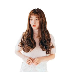 픽앤웨어 똑딱이 붙임머리 피스 루즈웨이브 L, 블랙, 1개