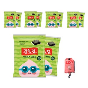 광천김 카카오프렌즈 재래전장김 20g x 10p + 장바구니 랜덤발송, 10개