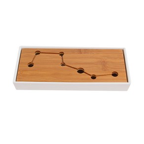 티앤차 직사각 다기트레이 차판 28 x 12 cm, 혼합색상, 1개