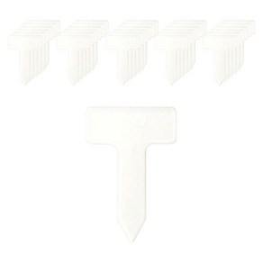 원예용 T자 식물이름표 2.5cm 사각 흰색 100p, 1세트