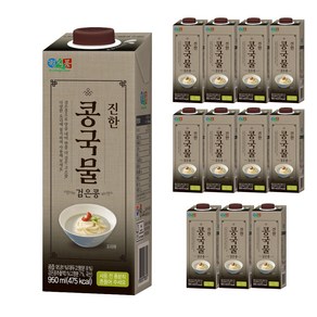 정식품 진한 콩국물 검은콩, 950ml, 12개