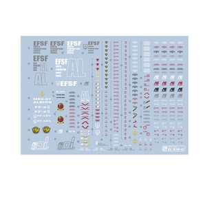 하비미오 제피랜서스 건담 재단 데칼 PG GP 01, 혼합색상, 1개