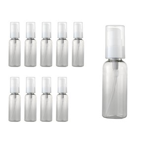 화장품 펌프용기 50ml, 흰색, 10개