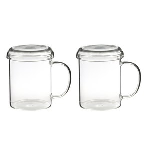 삼호유리 내열유리 뚜껑 + 머그잔 420ml 세트 MUGCUP-3 & LG-775803