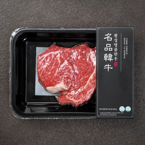 횡성명품한우 1+등급 등심 스테이크용 (냉장), 250g, 1개