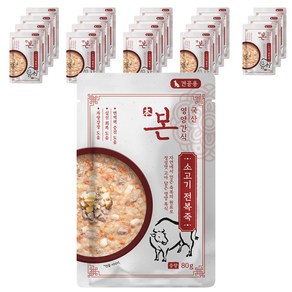 본 영양간식 강아지 전복죽 80g