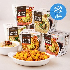 오쿡 한끼 곤약 컵도시락 치킨간장계란 230g + 매콤낙지 230g + 불닭갈비 230g 3종 세트(냉동)