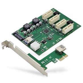 랜스타 PCIE 4포트 확장카드 데스크탑용 LS-PCIE-EX4P, 1개