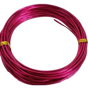 수공예 컬러 철사 2mm, 39로즈레드, 1개