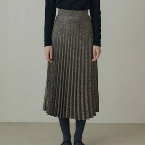 리올그 DRO LEOPARD LONG PLEATS SKIRT