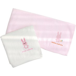 맘스네이처 대나무 아기 목욕타올 2종 세트, 레니랜드, 1세트