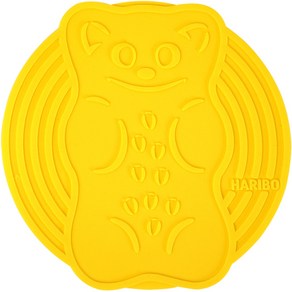 하리보 골드베렌 실리콘 냄비 받침대, 옐로우, 1개