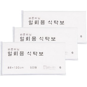 바른비닐 일회용 식탁보 일반형, 50개입, 3개