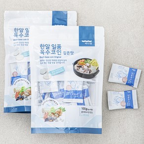 바다원 한알 일품 육수코인 깊은맛, 100g, 2개