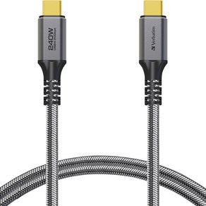 버바팀 240W USB4 C to C 초고속 충전 케이블 PD3.1 썬더볼트3 E-mark PPS 5A