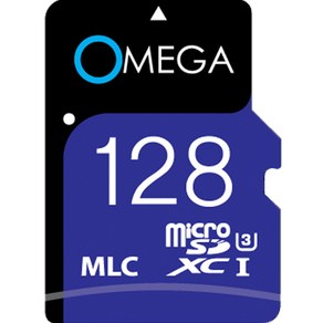 오메가 자동차 블랙박스 MLC MicoSD 메모리카드, 128GB, 1개