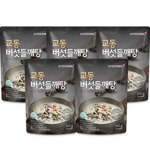 교동 버섯들깨탕, 500g, 5개