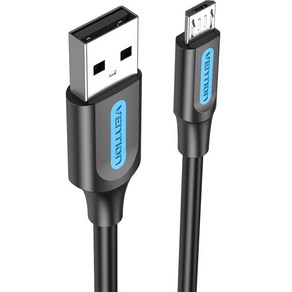 벤션 마이크로 5핀 USB 고속충전케이블, 1.5m, 블랙, 1개