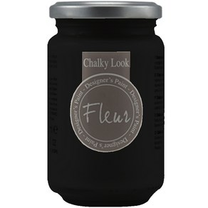 Fleu 초키룩 미네랄 컬러 아크릴 물감 F77 BLACK, 330ml, 1색