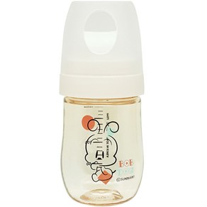 리틀밥독 국내 제조 PPSU 베베쪽쪽 젖병, 크림화이트, 180ml, 1개