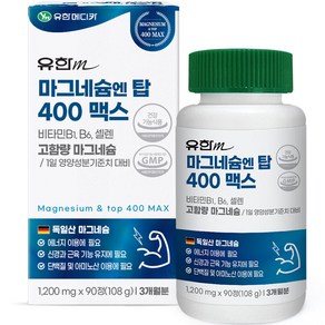 유한메디카 마그네슘 엔 탑 400 맥스 108g