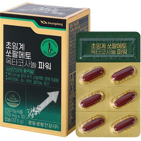 광동제약 초임계 쏘팔메토 옥타코사놀 파워 22.5g, 30정, 1개