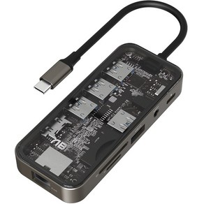 앱코 AMH USB C타입 강화유리 10 in 1 멀티 허브 AMB10IN1