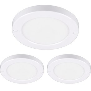 원하 고정형 등기구 엣지 원형 LED 직부등 15W 167 x 18 mm, 화이트(주광색), 3개