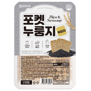 엄마사랑 포켓누룽지 흑임자 12p, 396g, 1개