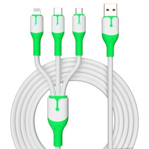 헨센 3in1 스폿라이트 소프트 충전 케이블