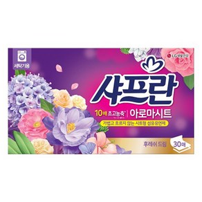 샤프란 아로마시트 시트 섬유유연제 후레쉬 드림 본품, 1개, 30매