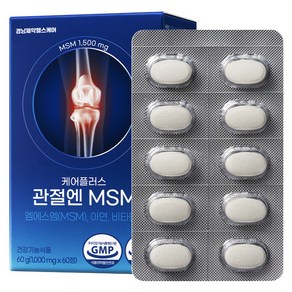 경남제약헬스케어 케어플러스 관절엔 MSM 비타민D 아연 60g, 60정, 1개