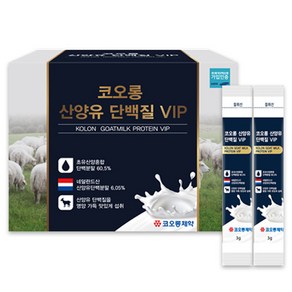 코오롱제약 산양유 단백질 VIP 100p, 1개, 100포