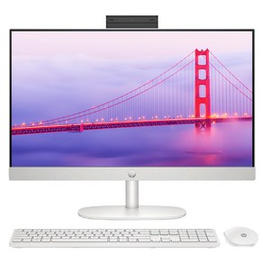 HP 2024 일체형 PC 라이젠5 라이젠 7000 시리즈, Shell White, 16GB, 512GB, Fee DOS, 24-CR0001KL