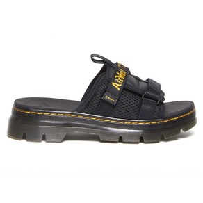 [DR.MARTENS]닥터마틴_남녀공용_AYCE MILLED LEATHER STRAP PLATFORM SLIDES MESH_에이스 플랫폼 슬라이드_슬라이드_블랙_30852001