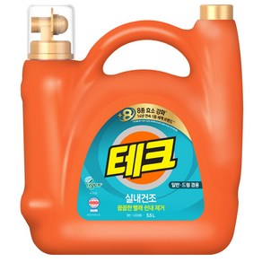 테크 실내건조 일반드럼 액체세제 대용량, 5.5L, 1개