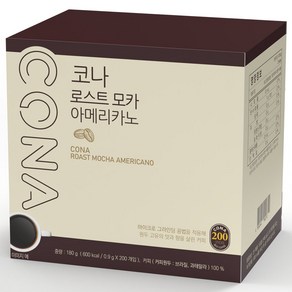 CONA 로스트 모카 아메리카노 원두커피믹스, 900mg, 200개입, 1개