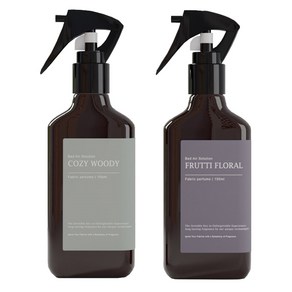 BAS 섬유탈취제 프루티 플로럴 150ml + 코지 우디 150ml 본품 기프트 세트