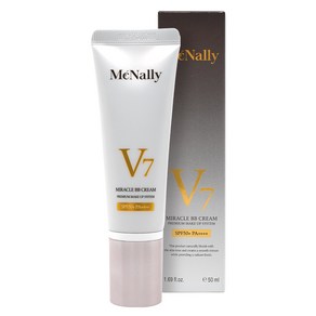 맥넬리 V7 미라클 비비 크림 SPF50+ PA++++, 혼합색상, 50ml, 1개