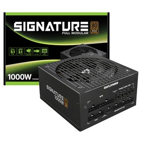 AONE 시그니처 1000W 80PLUS BRONZE 풀모듈러 PCIE 5.1 ATX 3.1, 1EA