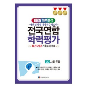 2024 EBS 완벽분석 전국연합 학력평가 고2 사회문화 최근 5개년 기출문제 수록