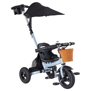 삼천리자전거 2024 VITAMIN TRIKE PLUS 세발자전거 81cm + 실내보관용 휠커버 세트, 스톤블루, 1세트